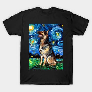 German Shepherd Night 2 T-Shirt